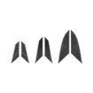 Chevrolet Corvette C8 Engine Side Air Vent Stickers Set - 6pcs Black - 1