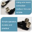 BNC Male to Male Elbow Coaxial Cable 0.5m Audio Video Connector - 4