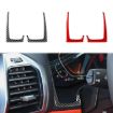 BMW 8 Series G14 2019-2024 Red Decorative Stickers LHD 2pcs Set - 2