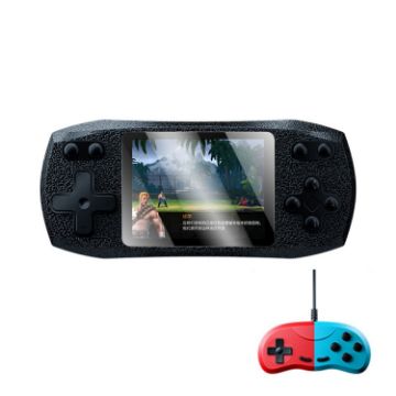 F1 3" Horizontal Screen 620 In 1 Pocket Console, Double Player Black - 1