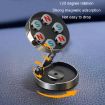 Folding Circular Car Magnetic Suction Bracket - Silver, Multi-Angle - 5