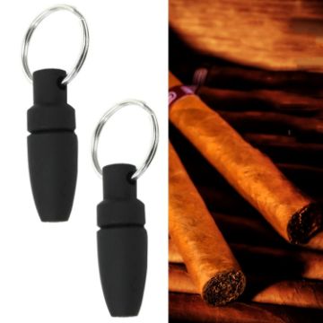 Stainless Steel Knife Blade Cigar Drill Puncher - 2pcs Portable Set - 1