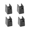 Adjustable Furniture Feet Pads 4pcs, 50mm High, Black Plywood, 10-37mm - 1
