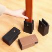Adjustable Furniture Heightening Feet Pads 4pcs, 50mm High, Black Plywood - 7