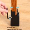Adjustable Furniture Feet Pads 4pcs, 50mm High, Brown Clip 22-42mm - 4