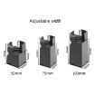Adjustable Furniture Feet Pads 4pcs, 100mm High, Black Clip 22-42mm - 2