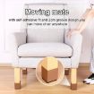 2pcs Furniture Carbon Steel Heightening Foot Pad, Round 6x10cm Black - 4