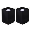 Furniture Carbon Steel Heightening Foot Pad Set, Square 6x10cm, Black - 1