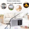 BAIJIALI BJL228 Retro Portable FM AM Radio with Built-in Speaker Black - 5