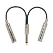 6.35mm Male to 2 Female Guitar Cable - Noise Reduction, Shielded, 0.2m - 3