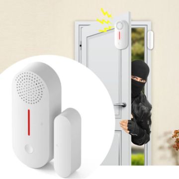 Tuya WiFi Sound Light Door Window Alarm with APP Reminder Scene Linkage - 1