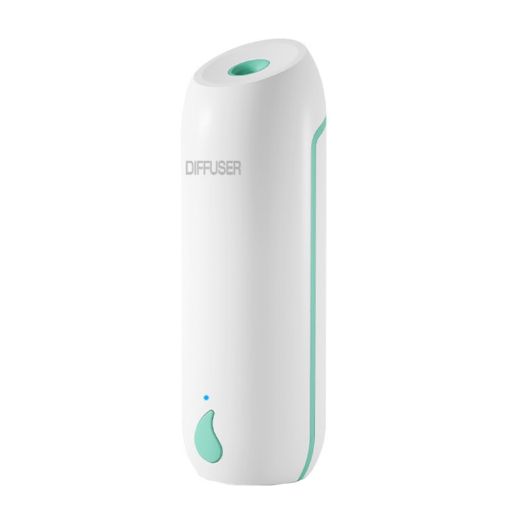 Aromatherapy Machine Automatic Timing Incense Sprayer, White Green - 1