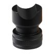 Black Metal Portable Cigar Holder - Large Diameter, Non-slip Bottom - 1
