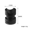 Black Metal Portable Cigar Holder - Large Diameter, Non-slip Bottom - 3