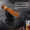 Gold Metal Portable Cigar Holder - Large Diameter, Non-slip Bottom - 5