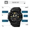 SKMEI 1637 Men's Black Sports Digital Shockproof Watch, Large Dial - 4