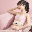 2000mAh Digital Electric Abdominal & Waist Massager Belt - Yellow - 2