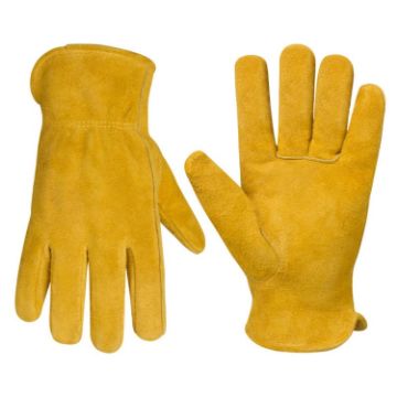 Cowhide Welding Gloves A2421 - Insulated, Anti-Heat, Aluminum Foil (M) - 1
