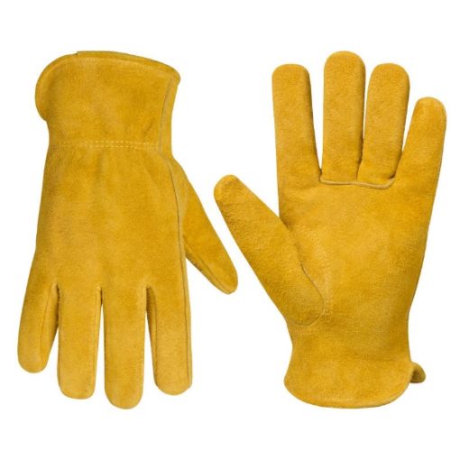 Cowhide Welding Gloves A2421 - Insulated, Anti-Heat, Aluminum Foil (M) - 1