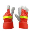 Cowhide Firefighting Gloves A2604 - Gardening, Labor, Welding Protection - 2