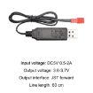 Smart Chip USB Charging Cable 3.7V with JST Plug - Battery Protection - 3