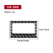 BMW 8 Series G14 2019-2024 AC Temp Display Frame Sticker Red - 3
