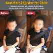 Red Car Child Seat Safety Belt Adjustment Anti-collision Fixer - 7