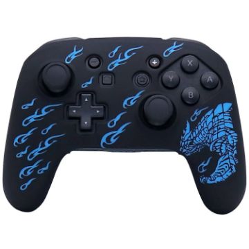 Nintendo Switch Pro Controller Blue Silicone Protective Sleeve - Shock Absorbing - 1
