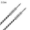 0.5m 6.35mm TS Guitar Cable Oxygen-Free Copper Core Two-Core Straight - 1