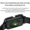 H10 Smart Watch 1.69" Screen, Bluetooth Call, Heart Rate/BP Monitor, Silver - 9