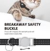 Reflective Red Silicone Pet Collar with Bell for AirTag Tracker - 4