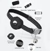 AirTag Tracker Silicone Case Reflective Cat Collar with Bell - Mint Green - 3