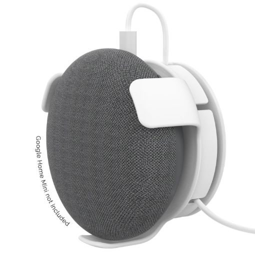 AhaStyle PT62 Wall Bracket for Google Home Mini Smart Speaker, White - 1