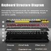 Ajazz K870T Pro 87-Key Wireless/Bluetooth/Wired RGB Mechanical Keyboard - 7