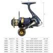 YUMOSHI KS2000 Spinning Fishing Reel - Metal Rocker & Cup Reel - 9