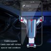 Triangular Gravity Sensor Car Phone Holder - Black Hook Clip - 7