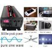 60V to 220V 800W Car Sine Wave Inverter Power Converter - 4000W Peak - 4