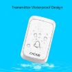 CACAZI A06-DC Wireless Waterproof Music Doorbell, Battery Powered, Black - 9