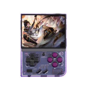 Miyoo Mini Plus Retro Handheld Console 3.5" IPS 64GB 15K Games Purple - 1
