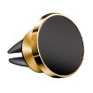 Gold Aluminum Alloy Car Phone Holder - Magnetic Suction Air Outlet Mount - 1