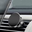 Gold Aluminum Alloy Car Phone Holder - Magnetic Suction Air Outlet Mount - 7