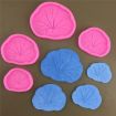 Extra Large 3pcs Lotus Leaf Silicone Epoxy Fondant Mold for Decoration - 4