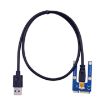 Mini PCI-E 1X to 16X Riser PCE164P-N03 VER006C for Laptop, 6pin Blackboard - 8