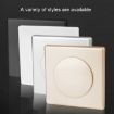 Square Silver Air Conditioning Hole Cover, Split Style 5cm Wall Plug - 3