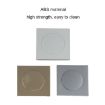 Square Silver Air Conditioning Hole Cover, Split Style 5cm Wall Plug - 5