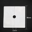 Square Hole Wall Plug Cover, 1.2cm White Decoration Hole Plug - 2