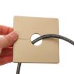 Silver Square Hole Decoration Cover Plug, 1.2cm Wall Hole Style - 7