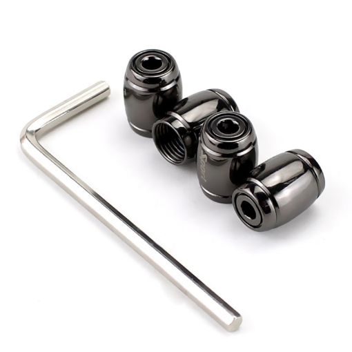 Titanium Black Automobile Valve Core Cap Tire Anti-deflation Decor - 1