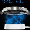 Waterproof Sports Health Smart Watch with NFC, Black Silicone Band - 8