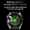 Waterproof Sports Health Smart Watch with NFC, Black Silicone Band - 9